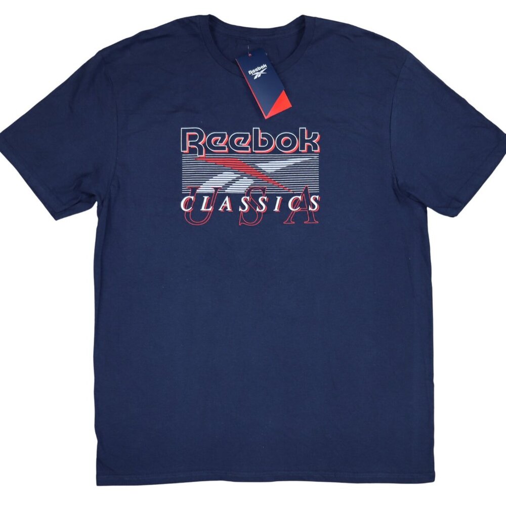 Reebok USA Classics Graphic Short Sleeve Crew Neck Athletic Men's T-Shirt NWT